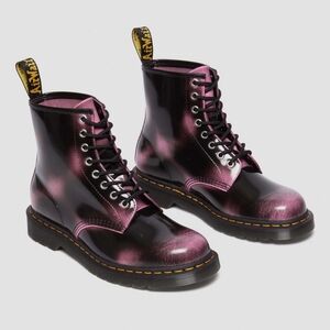 Dr Martens 1460 Distressed Arcadia Rub off leather lace-up boots.